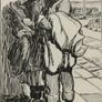 Pig Jobbers Jack B Yeats Antique Print 1912 Image 2