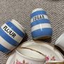 Vintage Carrigaline Pottery - 7 pieces- Blue Striped Jars, The Case Jug and other pieces Image 3