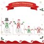 48 in 4-Piece 2D Lighted Snowman Family Outdoor Christmas Decorations, 100 LED Yard Display with Stakes and Zip Ties for Lawn, Porch, Garden and Indoor Holiday Decor Image 3