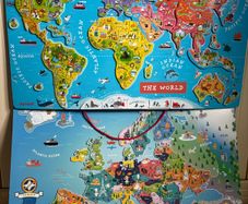 Janod Magnetic World Map & Magnetic Map of Europe