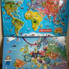 Janod Magnetic World Map & Magnetic Map of Europe