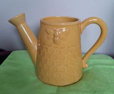 Ceramic - Watering Can - Yellow - Bee Design