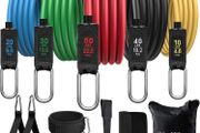 Resistance Bands Set, Exercise Bands for Men and Women, Outdoor &amp; Indoor Workout Bands with Handles, 11 pcs Fitness Equipment Set for Home Gym up to 150lbs (FREE POSTAGE)