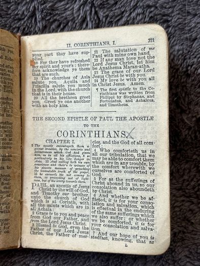 Antique Small New Testament Book