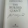 Kazuo Ishiguro The Buried Giant SIGNED Hardback 2015 Faber Nobel Prize Author Image 2