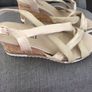 Pair Of Ladies Cream  Wedges Size 40 Image 2