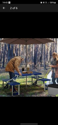 Folding 4 Seater Table for Camping