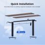 Electric Standing Desk, 140 x 60 cm Height Adjustable Image 2