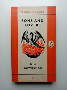 Sons and Lovers - D.H. Lawrence - Vintage Orange Penguin Paperback Book