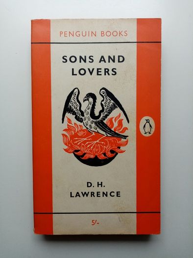 Sons and Lovers - D.H. Lawrence - Vintage Orange Penguin Paperback Book