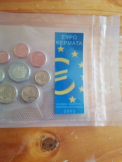 2002 Greece Euro Coin Set