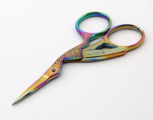 Stork Scissors, Embroidery Scissors, Sewing Scissors, Paper Craft Scissors, Stainless Steel Sharp Tip 3.5"-Inch