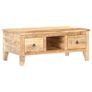 Coffee Table 100x55x40 cm Rough Mango Wood Image 3