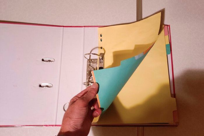 Pink Folder, For Documents (used).