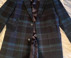 PS Paul Smith Wool Tartan Chester Overcoat  Size L