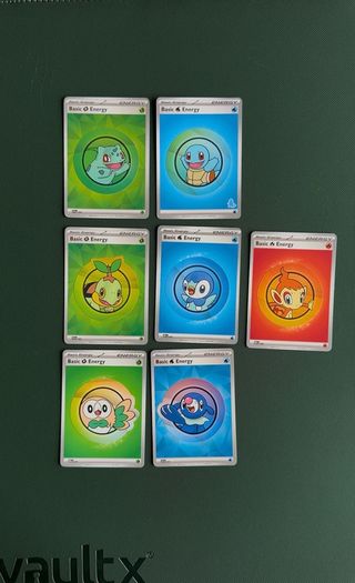 Pokemon Series 1 First Partner Stickers Energy Cards