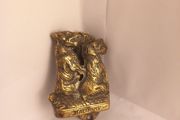 Vintage brass door knocker Two dogs antique great gift present beautiful art deco knocker