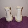 Vintage matching pair of Belleek vases Image 5