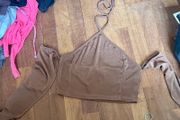 crop top brown size 12