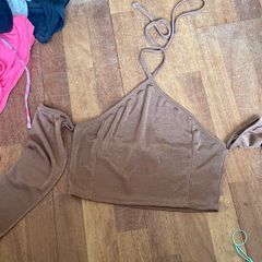crop top brown size 12