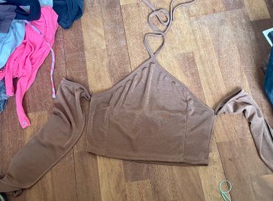 crop top brown size 12