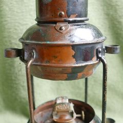 Antique Ship Anchor Brass Copper  Maritime Nautical Lamp Lantern