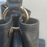 Beautiful Italian Luisa Spagnoli Black Leather Shoulder Bucket Bag Image 9