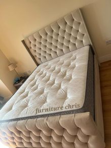 New Chesterfield Wingback Bed - Double Bed Single Bed King Bed Superking Bed 4ft Bed 4ft6 Bed 5ft Bed 6ft Bed