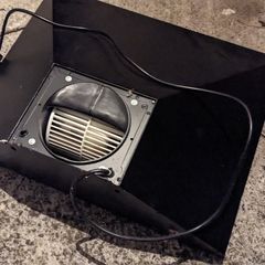 Black cooker hood