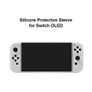 Nintendo Switch OLED Protective Silicone TPU Console Bumper Soft Case Cover White Image 2