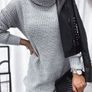 A striped sweater dress with a turtleneck Image 6