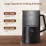 Milk Frother Electric 4-in-1, Automatic Milk Steamer 20.4oz/580ml, Silent Operation Hot & Cold Milk Foamer and Large Capacity, for Latte Coffee Chocolate HE2 (Black) Image 3