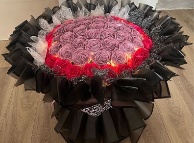 Massive Sparkly Fluffy Forever Flower Bouquet