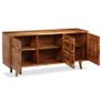 Sideboard Solid Wood with Carved Doors 160x40x75 cm Image 6