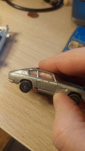 Corgi Juniors Bond Lotus, Bond Aston Martin, Black Cab (Playworn)
