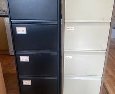 2 x 4 drawer filing cabinets.