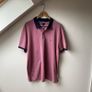 GANT Mens 4 Color Oxford Polo Shirt Pink Navy Contrast Trim Size 3XL Image 3