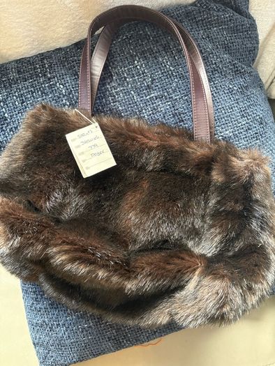 faux fur handbag