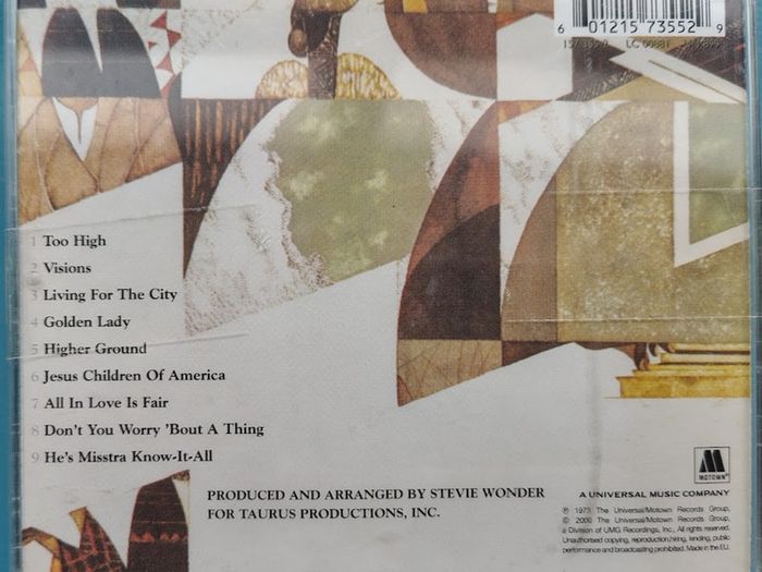 Stevie Wonder - Innervisions CD (1973) 1998 Remastered Reissue Funk Soul Pop EX+