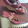 Fly London Red Wedge Sandals (Size 6) Image 3