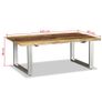 Coffee Table Solid Reclaimed Wood 100x60x38 cm Image 8