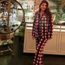 Amazing Zara Insta Famous Bloggers Limited Edition Pink Geo Print 3 Piece Suit, Blazer XL, Blouse XXL and Flare Trousers XL New with Tags Image 2