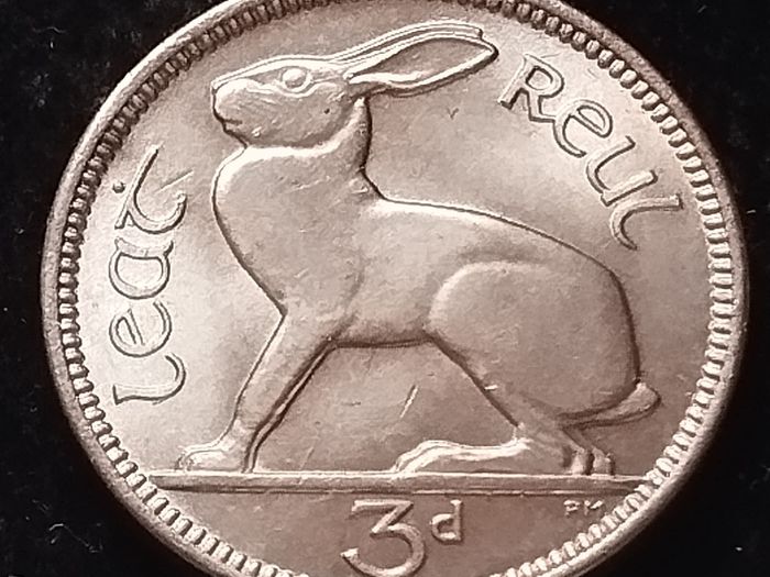 #426 - Ireland - 1956 - 3 Pence - KM.12a - UNC