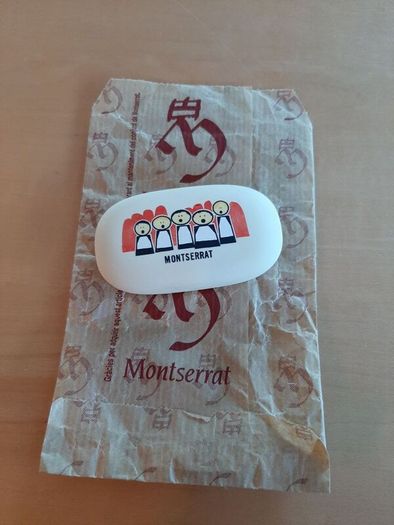 Montserrat souvenir eraser