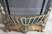 Art Nouveau Brass Fire Fender