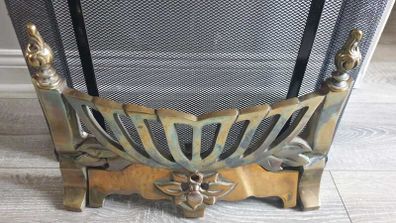 Art Nouveau Brass Fire Fender