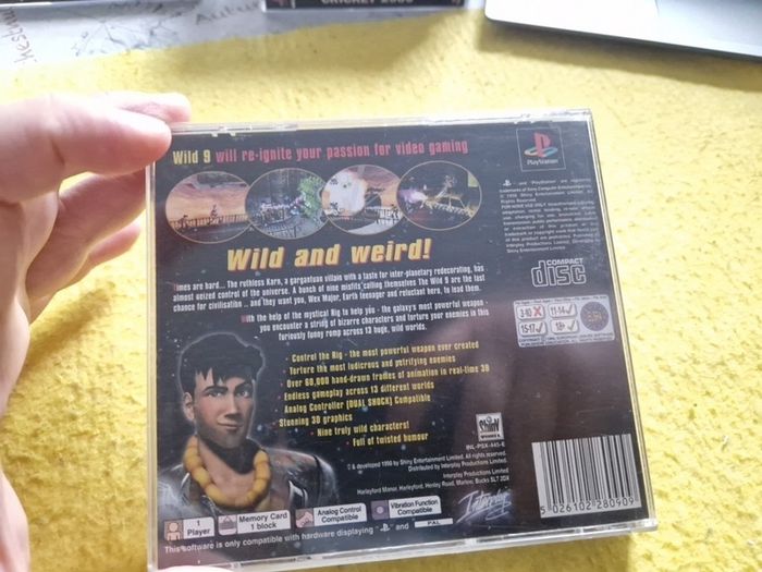 Wild 9  PlayStation1 Ps1 PlayStation2 Ps2 games Original