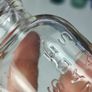 176 - Vintage Birds Lemonade Crystals Clear Glass Bottle Image 4