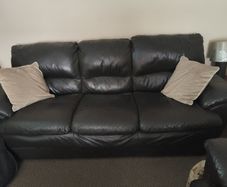 Three and Two Seater leather sofas
