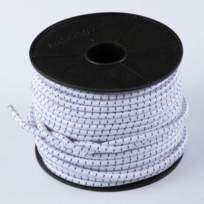 Elastic bungee shock cord  8mm/50m reel white-blue